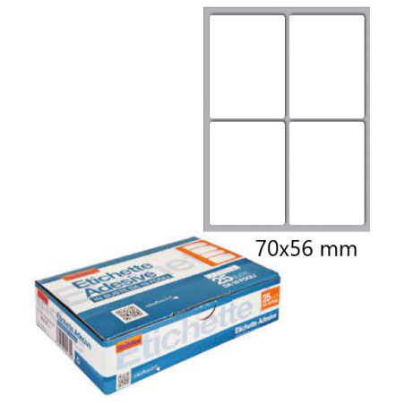 Ans 104 - Busta Etichette Adesive 70x56mm