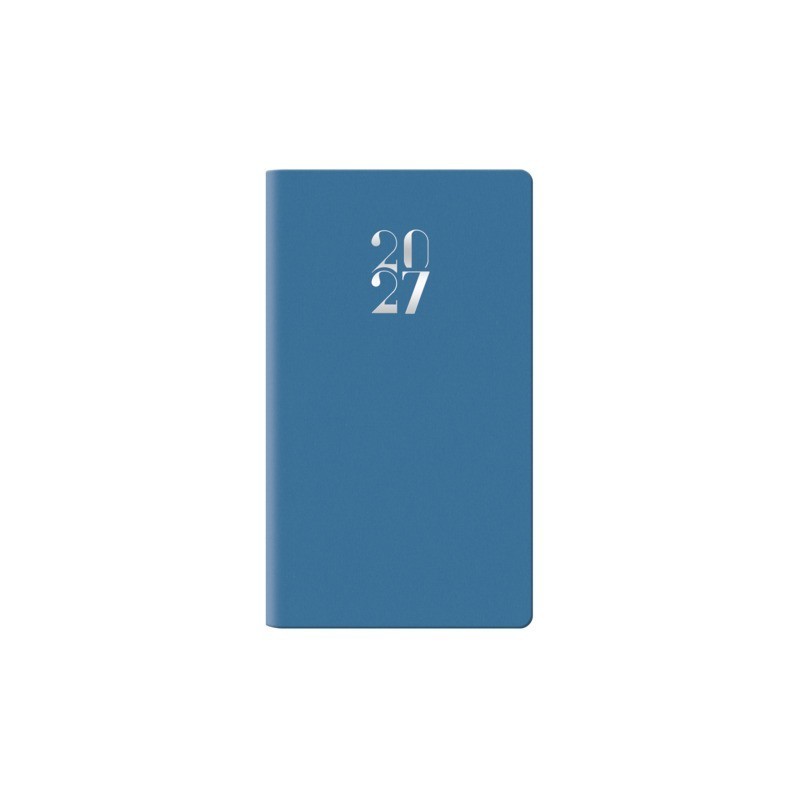 Notabene 9256 - Agenda 2027 Settimanale Egadi Copertina Gommata 8 x 14 cm Azzurra