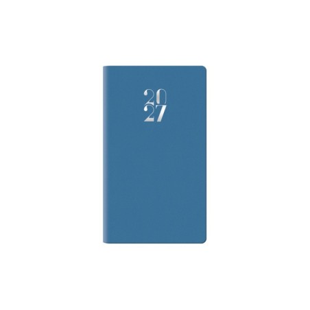 Notabene 9256 - Agenda 2027 Settimanale Egadi Copertina Gommata 8 x 14 cm Azzurra