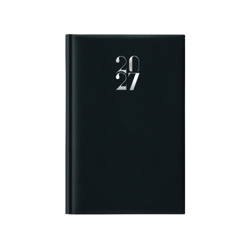 Notabene 9331 - Agenda 2027 Giornaliera Egadi Copertina Gommata 11 x 16,5 cm Nero