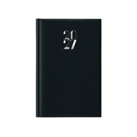 Notabene 9331 - Agenda 2027 Giornaliera Egadi Copertina Gommata 11 x 16,5 cm Nero