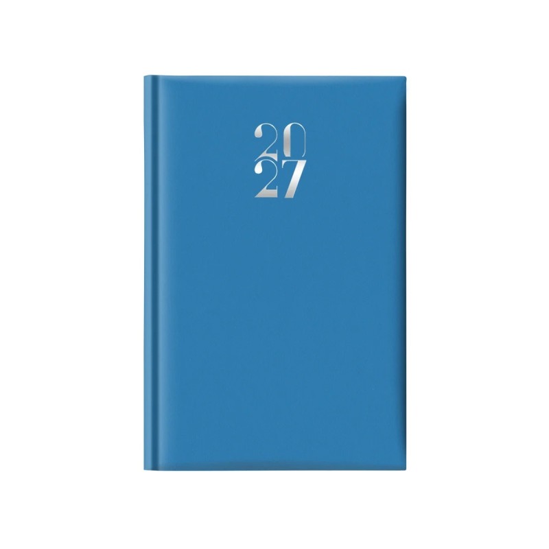 Notabene 9332 - Agenda 2027 Giornaliera Egadi Copertina Gommata 11 x 16,5 cm Azzurra