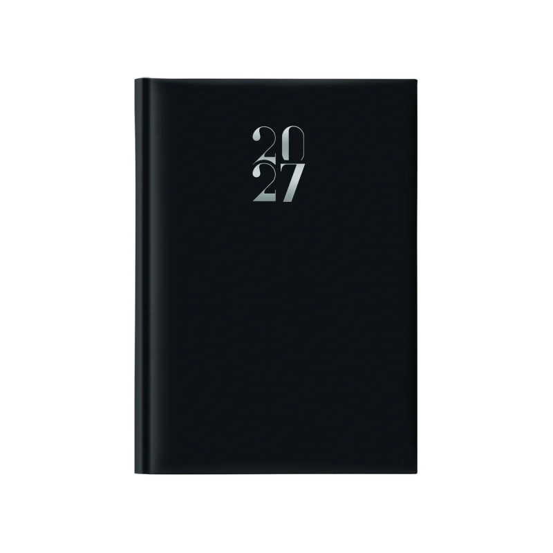Notabene 9354 - Agenda 2027 Giornaliera Egadi Copertina Gommata 14,5 x 20,5 cm Nera