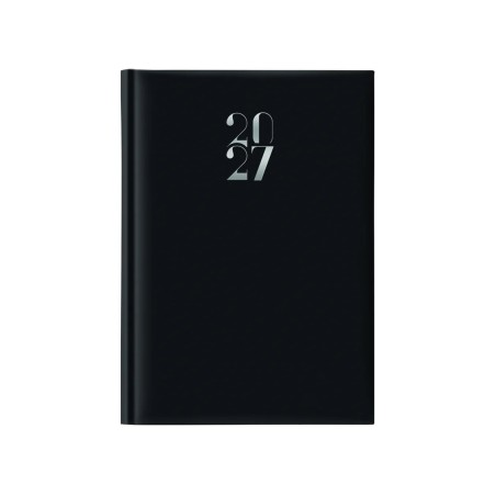 Notabene 9354 - Agenda 2027 Giornaliera Egadi Copertina Gommata 14,5 x 20,5 cm Nera