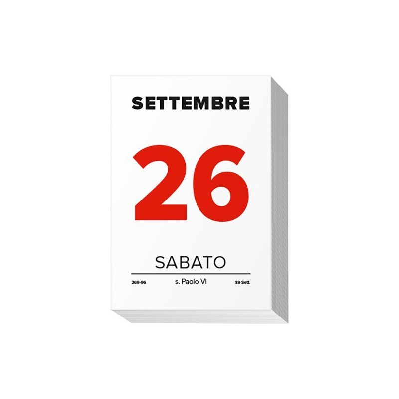 Notabene 207 - Blocco Calendario 2027 6x9 cm