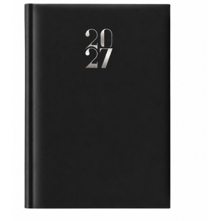 Notabene 9399 - Agenda 2027 Giornaliera Egadi Copertina Gommata 17 x 24 cm Nera