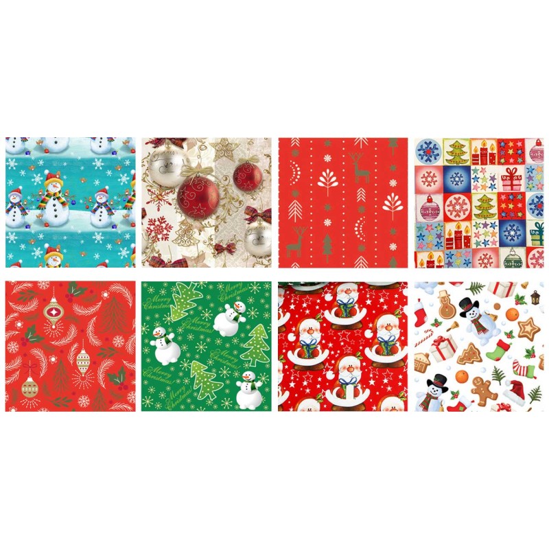Florio 2062 - Rotolo Carta Regalo Natalizia 100 x 3MT Ass.