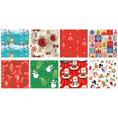 Florio 2062 - Rotolo Carta Regalo Natalizia 100 x 3MT Ass.
