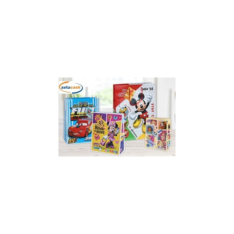 Florio 55893 - Shopper Carta Walt Disney 18 x 23 cm Conf. 12 pz