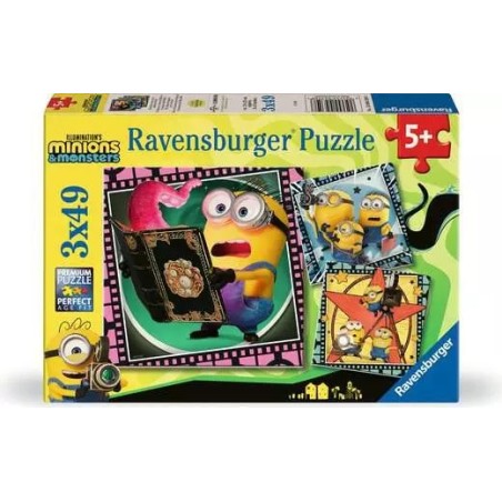 Ravensburger 4350 - Puzzle 3 x 49 Pezzi - Minions