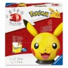 Ravensburger 8076 - 3D Puzzle - Pikachu Con Orecchie 73 pz