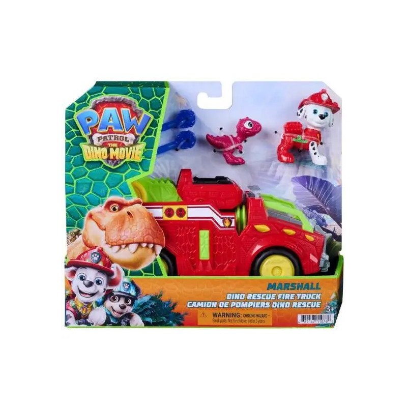 Spin Master 6075757 - Paw Patrol - Dino Rescue Camion Pompieri Marshall