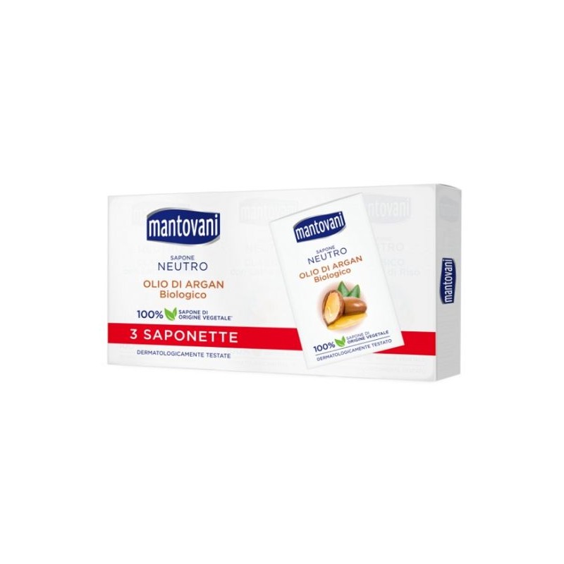 Mantovani 700252 - Saponette Argan 3 pz