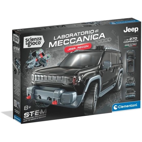 Clementoni 19488 - Scienza & Gioco - Laboratorio di Meccanica Jeep Recon