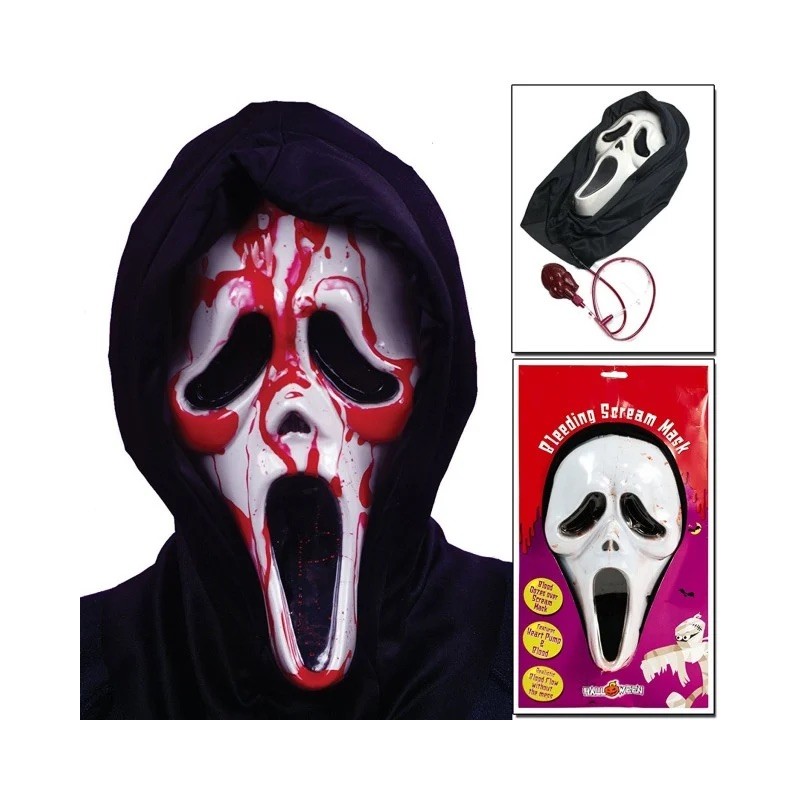 Ciao S0098 - Maschera Scary con Pompetta Sangue