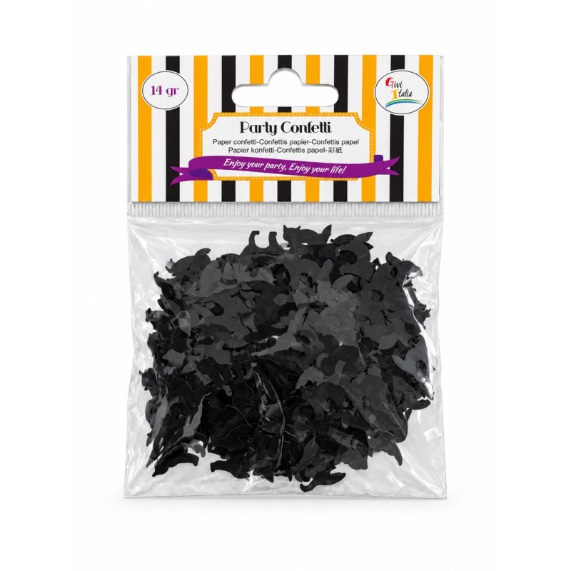 Ciao S0048 - Bustina Coriandoli Decoro Gatto Nero