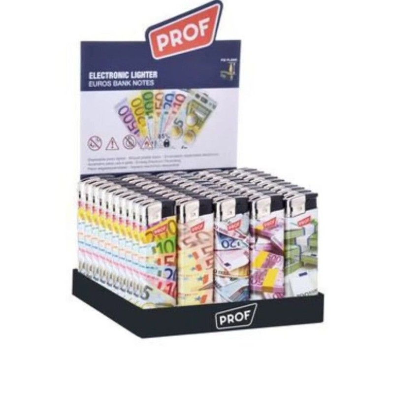 Prof 40804789 - Accendini Elettronici Ricaricabili Euro Conf.50 pz