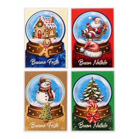 Blue 618 - Biglietti Buone Feste Buon Natale Conf.12 pz