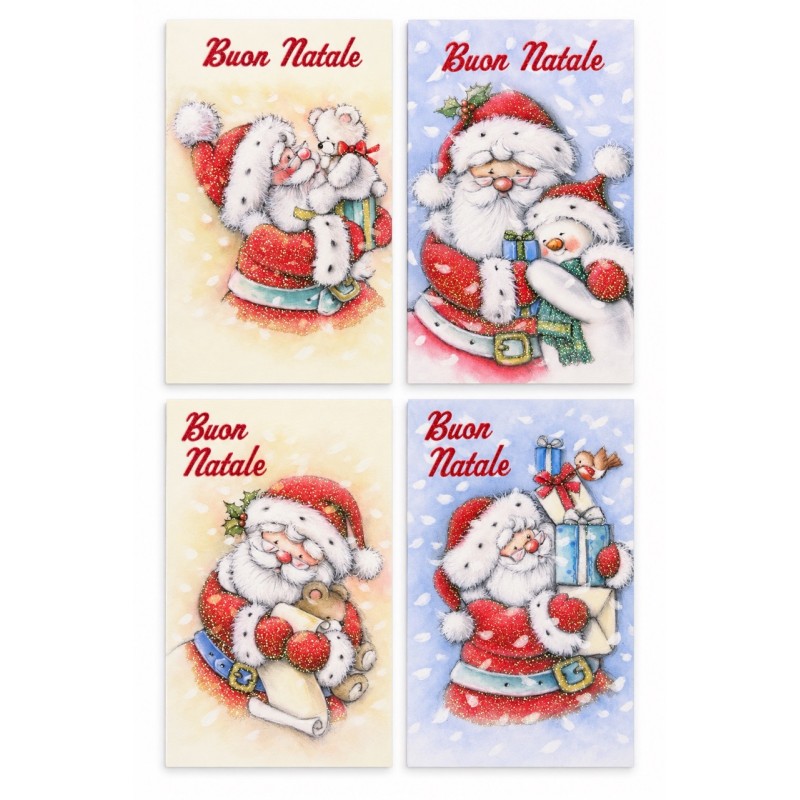 Blue 343 - Biglietti Auguri Natale 9x14 Conf.48 pz