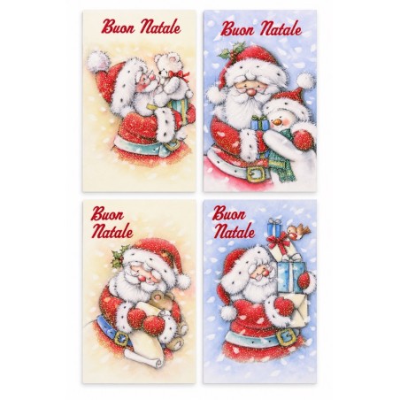 Blue 343 - Biglietti Auguri Natale 9x14 Conf.48 pz