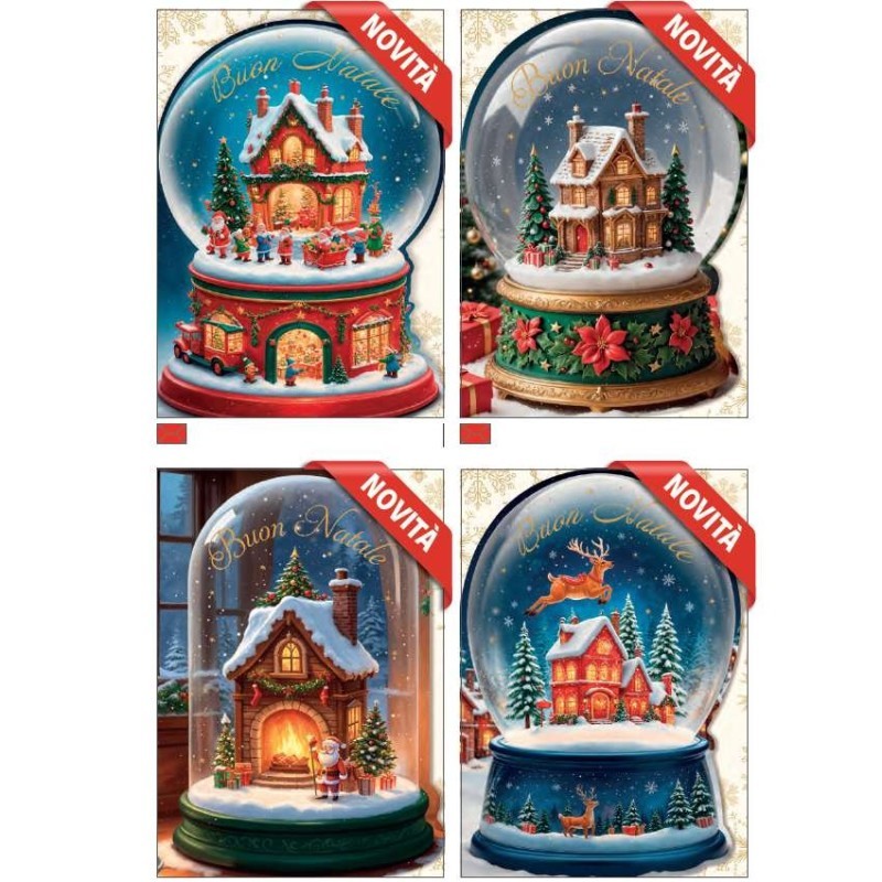 Cecami 5018 - Biglietti Auguri Natale Portasoldi Conf.12 pz