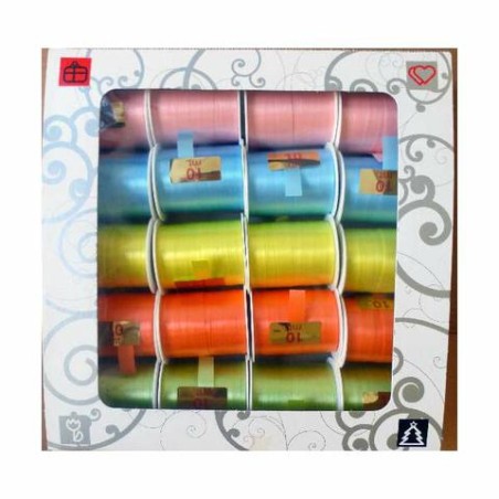 Inab 308 - Rocchetti Nastro 10mm x 10Mt Pastello Ass Conf.20 Rotoli