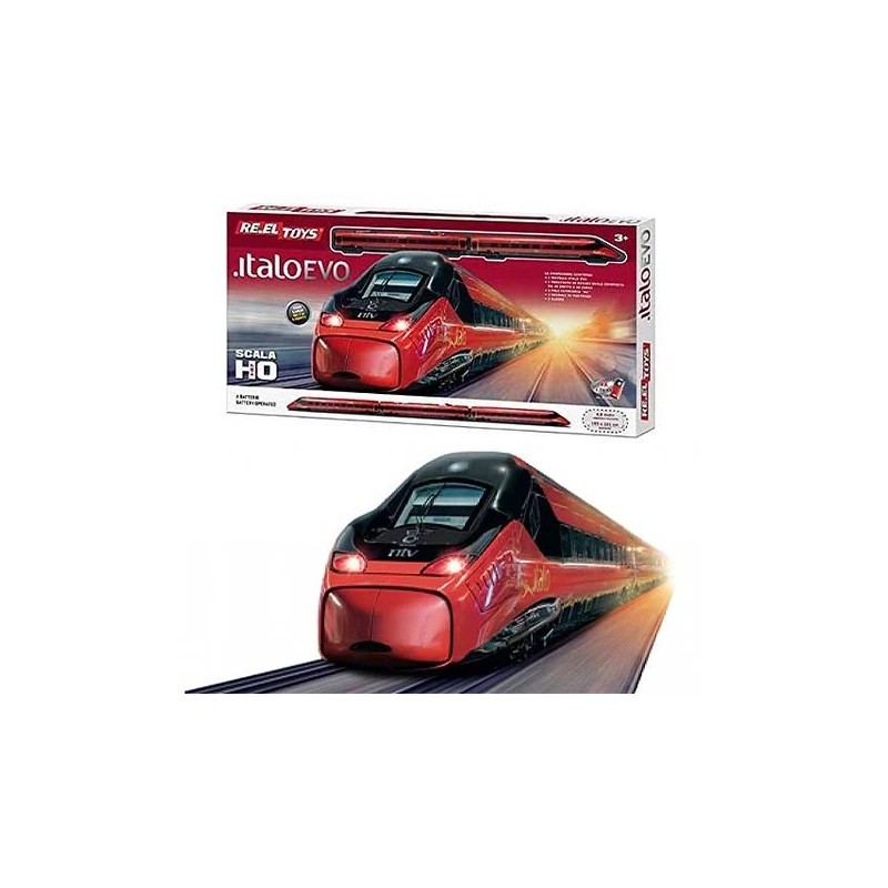 Reel Toys 329 - Trenino Italo Evo in Scala 1:87 4,8 Mt a Batteria