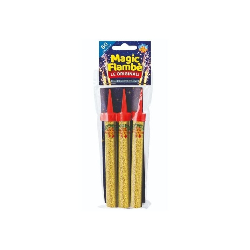 Borgonovo 216BY - Fontana da Interno Magic Flambe 60 Secondi 3 pcs