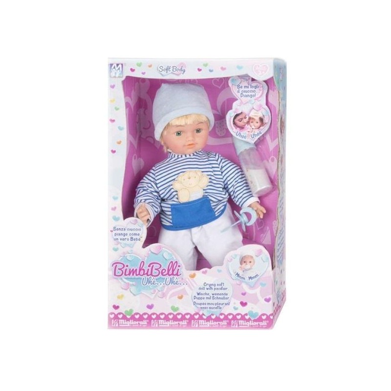 Migliorati B041 - Bambolotto Bimbobello Piangente 48 cm