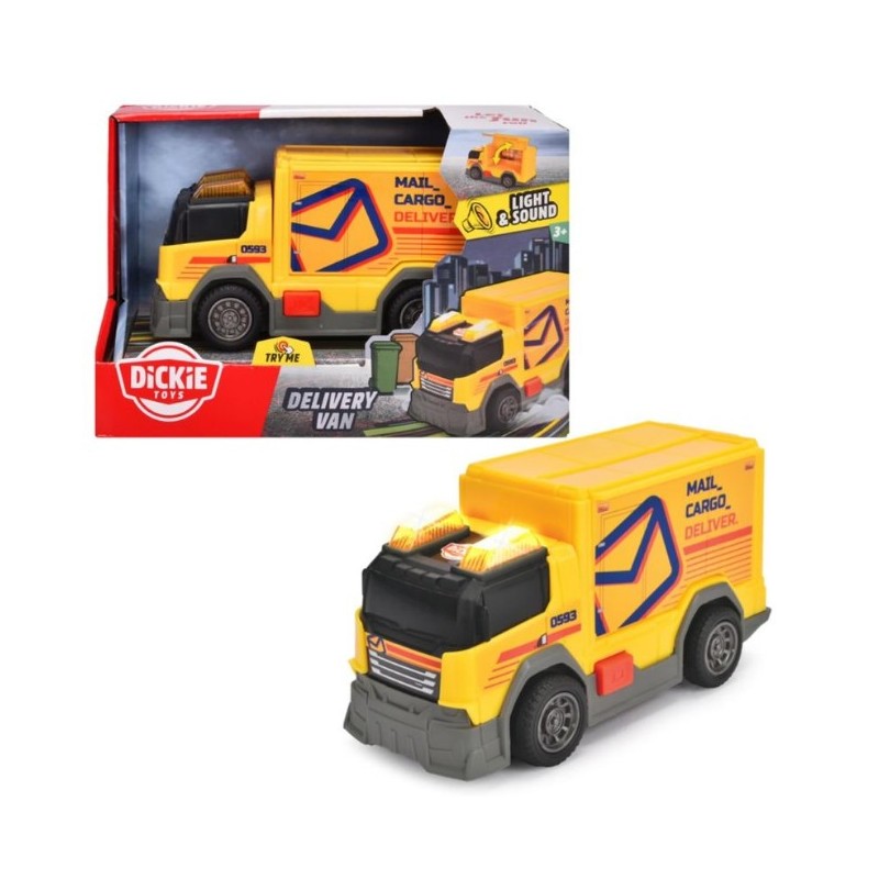 Simba 02038 - Dickie - City Heroes Delivery Van Luci e Suoni 15 cm