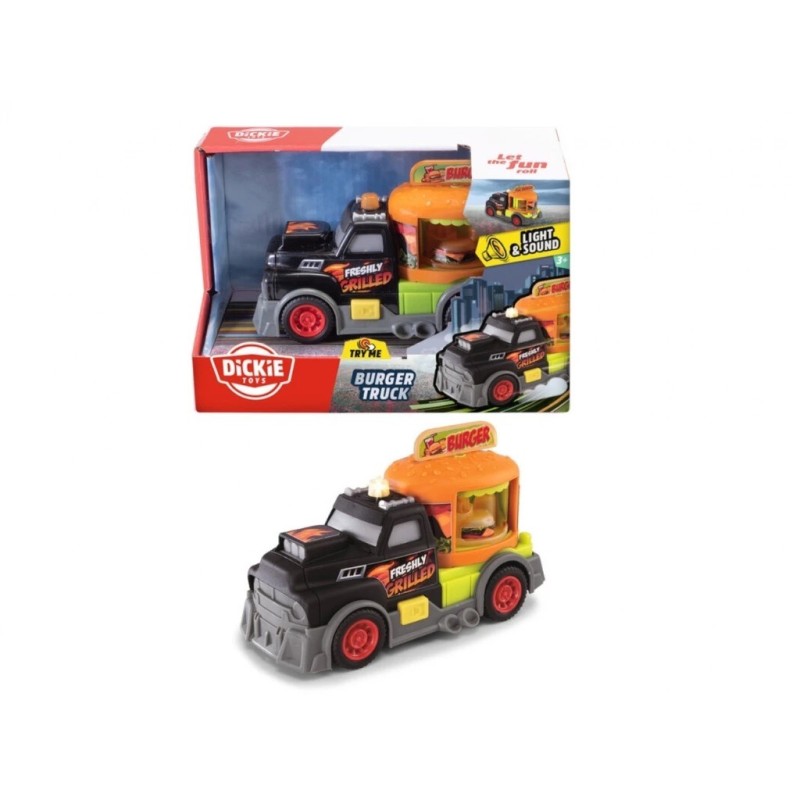 Simba 02049 - Dickie - Burger Truck Luci e Suoni 15 cm