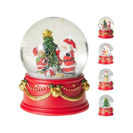 Koopman 200530 - Palla di Neve Natalizia 6,5 cm con Babbo Natale