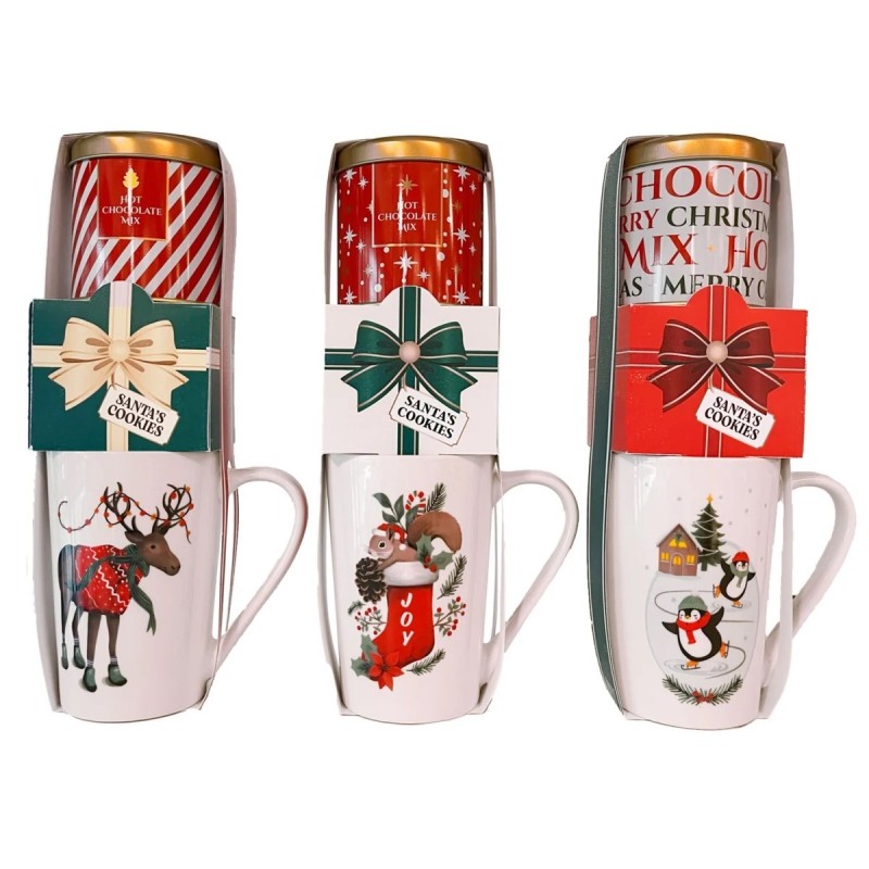 Koopman ABM802240 - Tazza Mug Natalizia con Cioccolato e Biscotti