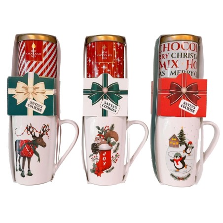 Koopman ABM802240 - Tazza Mug Natalizia con Cioccolato e Biscotti