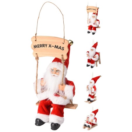 Koopman ATK000040 - Mini Babbo Natale Appendibile 18 cm Ass