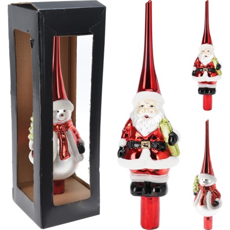 Koopman ABR823550 - Puntale in Vetro 28 cm Ass.
