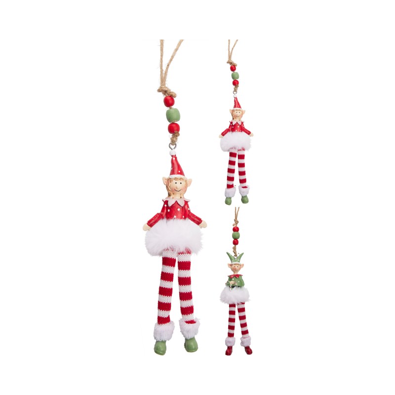 Koopman AJC000550 - Decorazione Elfo 7 cm Ass