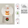 Koopman ABL100010 - Sfera Neve Natalizia 15 cm con Suono a Batteria Ass