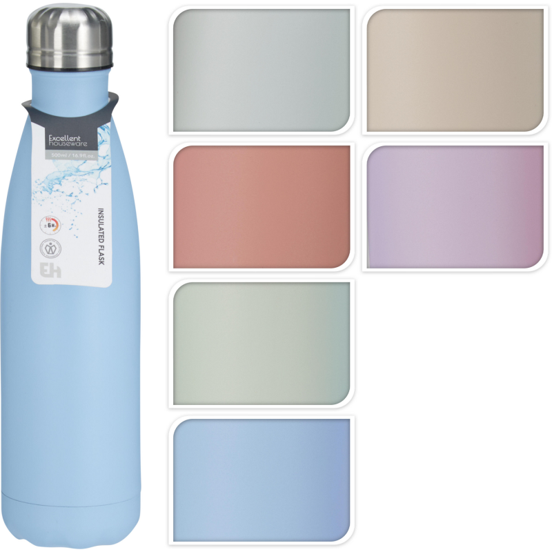 Koopman 997100550 - Borraccia Termica Acciaio 500 ml