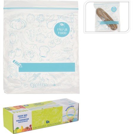 Koopman DD4000020 - Sacchetti Trasparenti per Alimenti Zip Conf. 20 pz