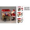 Koopman HZ2900210 - Figure Natalizie con Carretto Led Ass