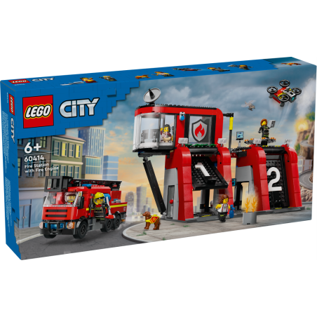 Lego 60414 - City - Caserma dei Pompieri e Autopompa
