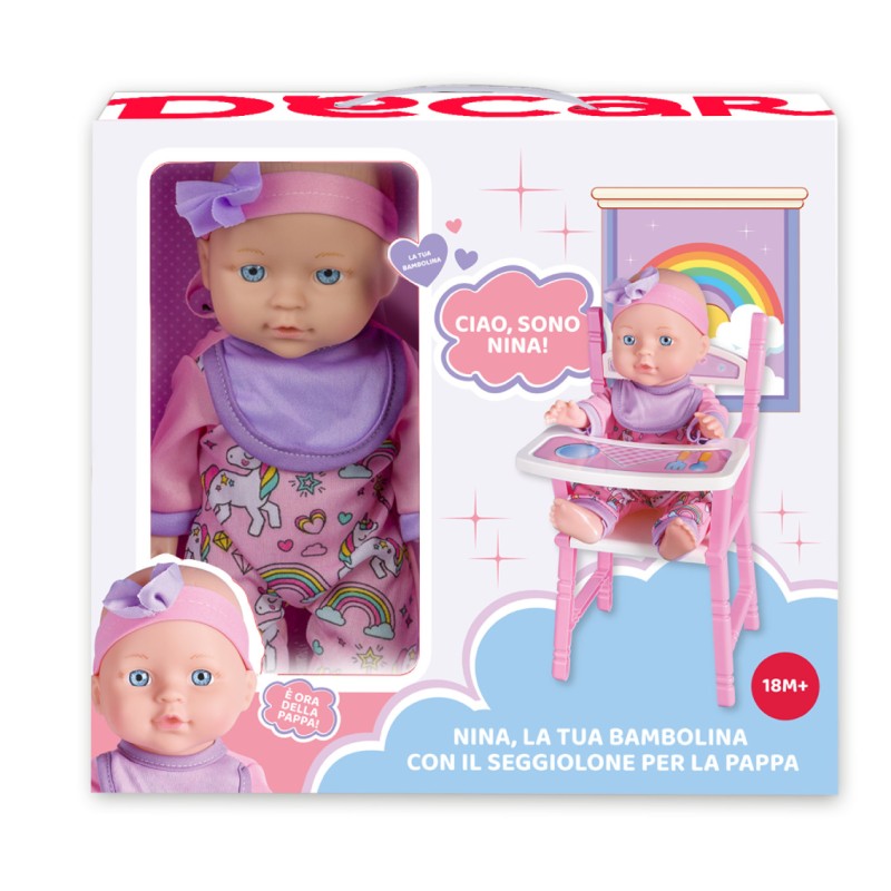 Decar 36206 - Nina Bambola con Seggiolone