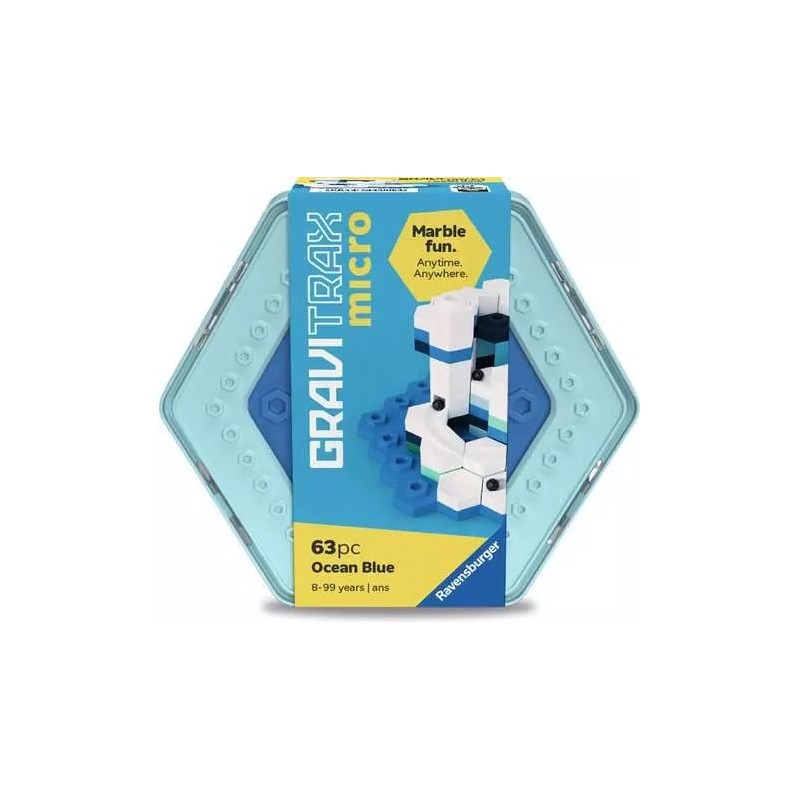Ravensburger 20023 - GraviTrax -  Gravitrax Micro Blu Oceano 63 pezzi