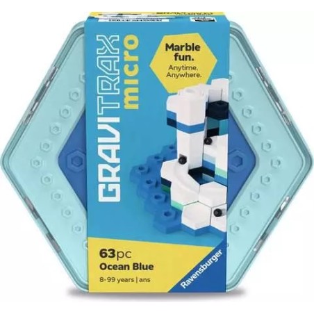 Ravensburger 20023 - GraviTrax -  Gravitrax Micro Blu Oceano 63 pezzi