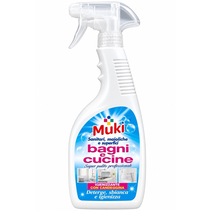 Italchimica 87548 - Muki Igienizzante Bagno e Cucina con Candeggina