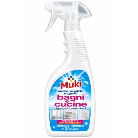 Italchimica 87548 - Muki Igienizzante Bagno e Cucina con Candeggina