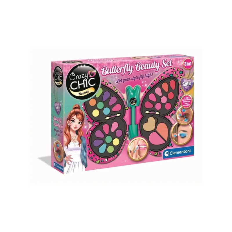 Clementoni 18428 - Crazy Chic - Butterfly Beauty Set