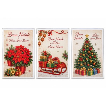 Ftc 10900 - Biglietti Auguri Natale Conf.12 pz