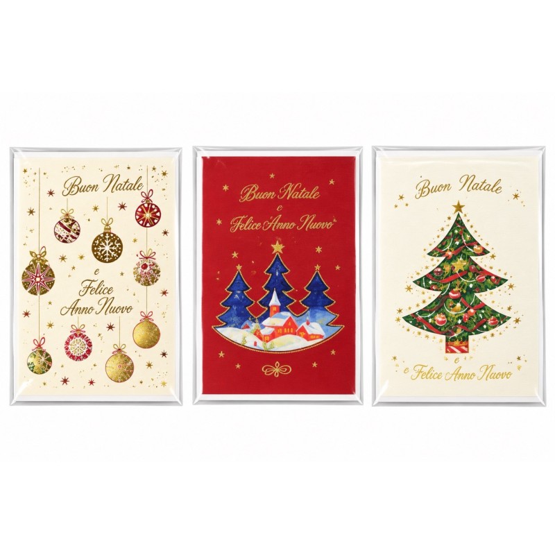 Ftc 10904 - Biglietti Natale Deluxe Conf.12 pz